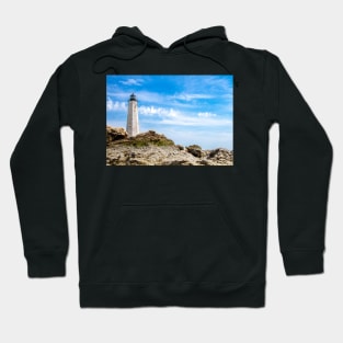 Rocky New England Lighthouses - Five Mile Point Hoodie